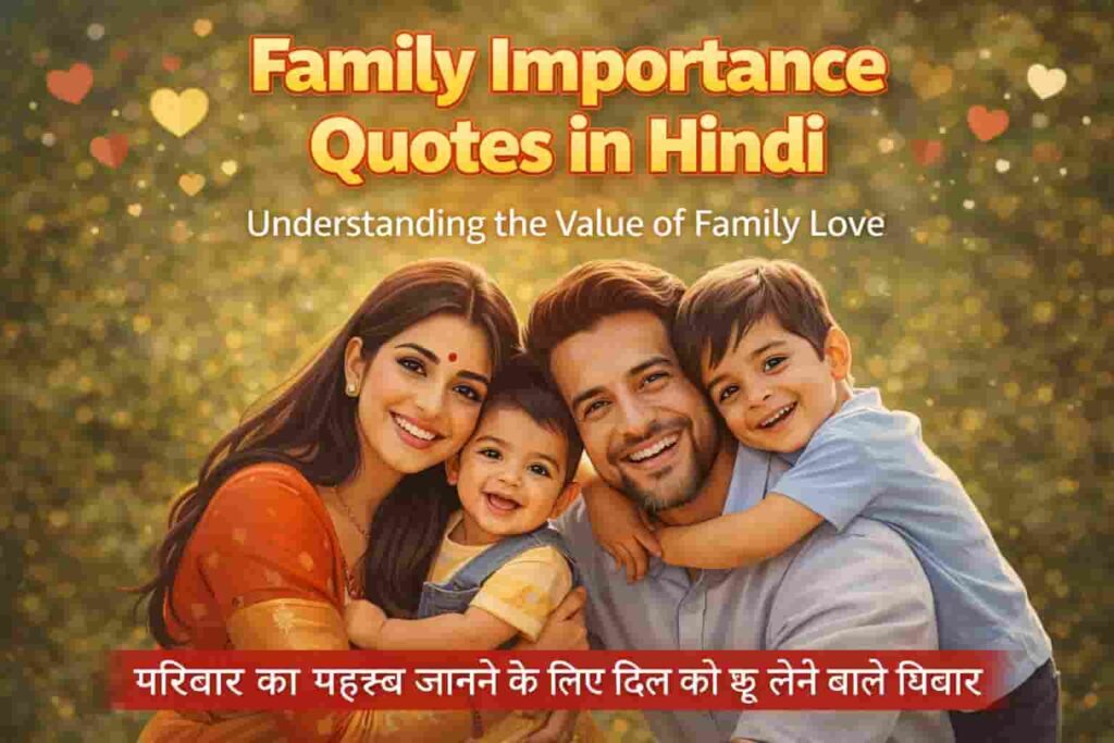Family Importance Quotes in Hindi