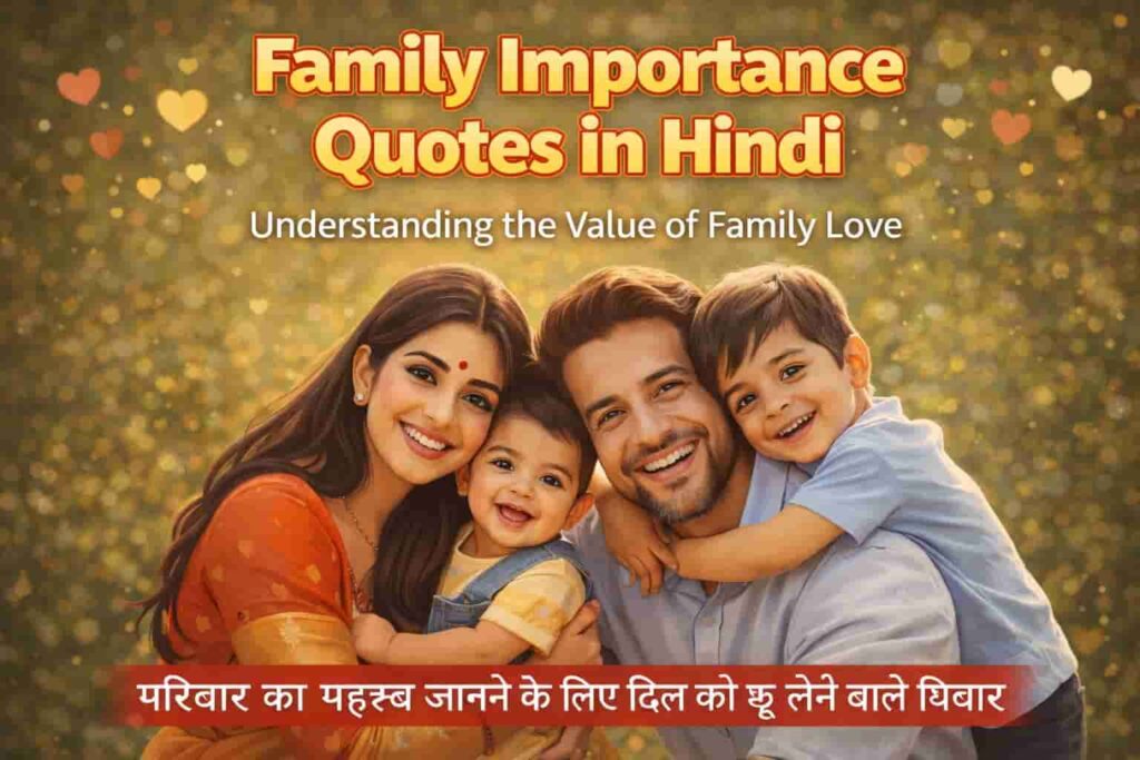 Family Love Quotes Short Hindi