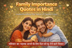 Family Love Quotes Short Hindi